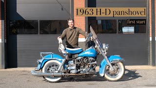 First Start | 1963 Harley-Davidson Panshovel