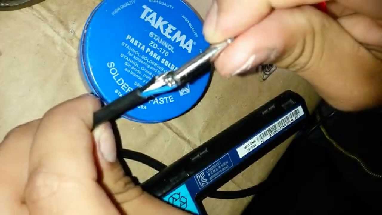 reparar cargador de laptop cable.