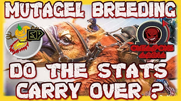 Ark Survival Evolved : Genesis Part 2 Mutagel Breeding Do The Stats Carry Over