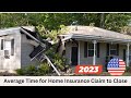 Average Time for Home Insurance Claim to Close