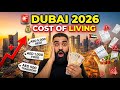 Dubai Cost of Living 2026🇦🇪 |Updated Expenses for Visitors & Residents |Rent,Food, Transport & Bills