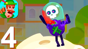 Bowmasters - Gameplay Walkthrough Part 4 Dart Gorsky (Android, iOS Game)