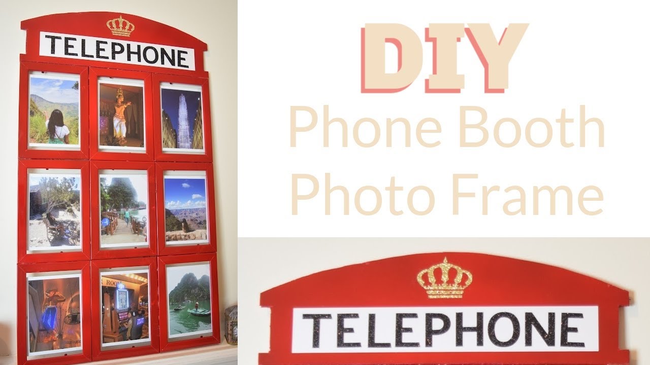Easy DIY Picture Frame London Phone Booth Home Decor City Inspired