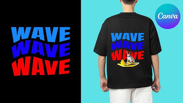 How To Create Wave Text In Canva | Typography Design Tutorial