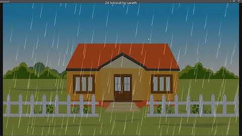 RAIN EFX | how to make rain efx in adobe animate | cartoon rain animation