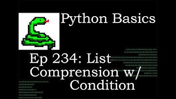 Python Basics List Comprehension with Conditions