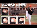 4 BASEBALL PITCHES That Get D1 Hitters Out!  [Baseball Pitching Grips w/ TBC & Tyler Blohm]