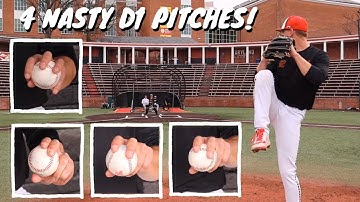 4 BASEBALL PITCHES That Get D1 Hitters Out!  [Baseball Pitching Grips w/ TBC & Tyler Blohm]