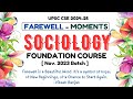 Farewell : November 2023 Sociology Foundation Batch | Triumph IAS | Sociology Optional for UPSC