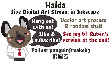 Haida - Live Digital Art Stream in Inkscape