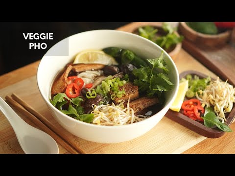 Veggie Pho Recipe | Vietnamese Noodle Soup Recipe