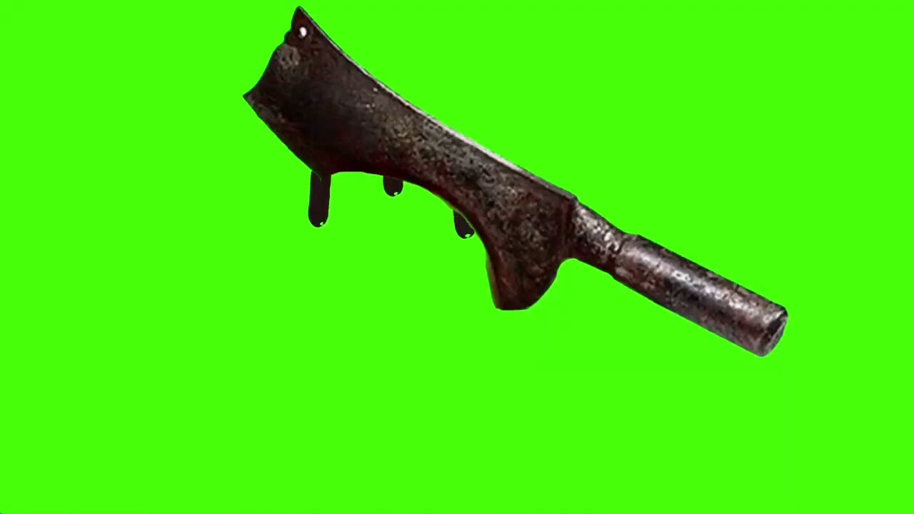 Efeito - Cutelo Ensanguentado - Fundo Verde/Green Screen/Chroma key/Pantalla Verde