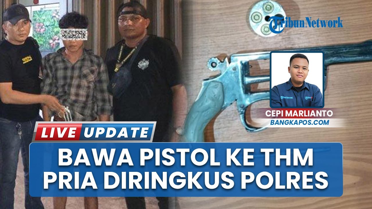 Pemuda Mencurigakan di Toboali Ditangkap Polres Bangka Selatan, Bawa Pistol ke Tempat Hiburan Malam