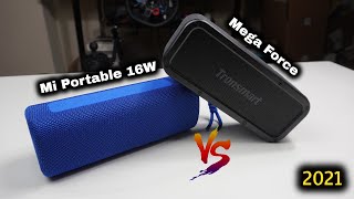 Mi Portable ( 16W) Vs Tronsmart Mega Force Plus | Sound &amp; BASS Test | Budget Wireless Speakers