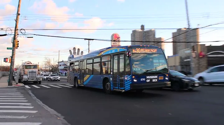 MTA NYCT: 2019 Novabus LFS #8741 on the Bx30 to Pelham Pkwy at Conner St/Tillotson Av