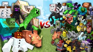 Extreme MUTANT MOBS vs Overpowered ARMY in Minecraft Mob Battle