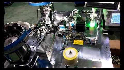 Automatic EE core assembly, taping & testing machine WM-1948CATS. newwinhk@hotmail.com