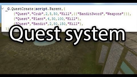 Roblox rpg quest system explanation | Smoldering World