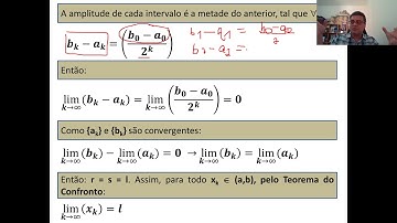 Curso Cálculo Numérico - Modulo 02 - Aula 12 - Prova de convergência do método da Bisecção