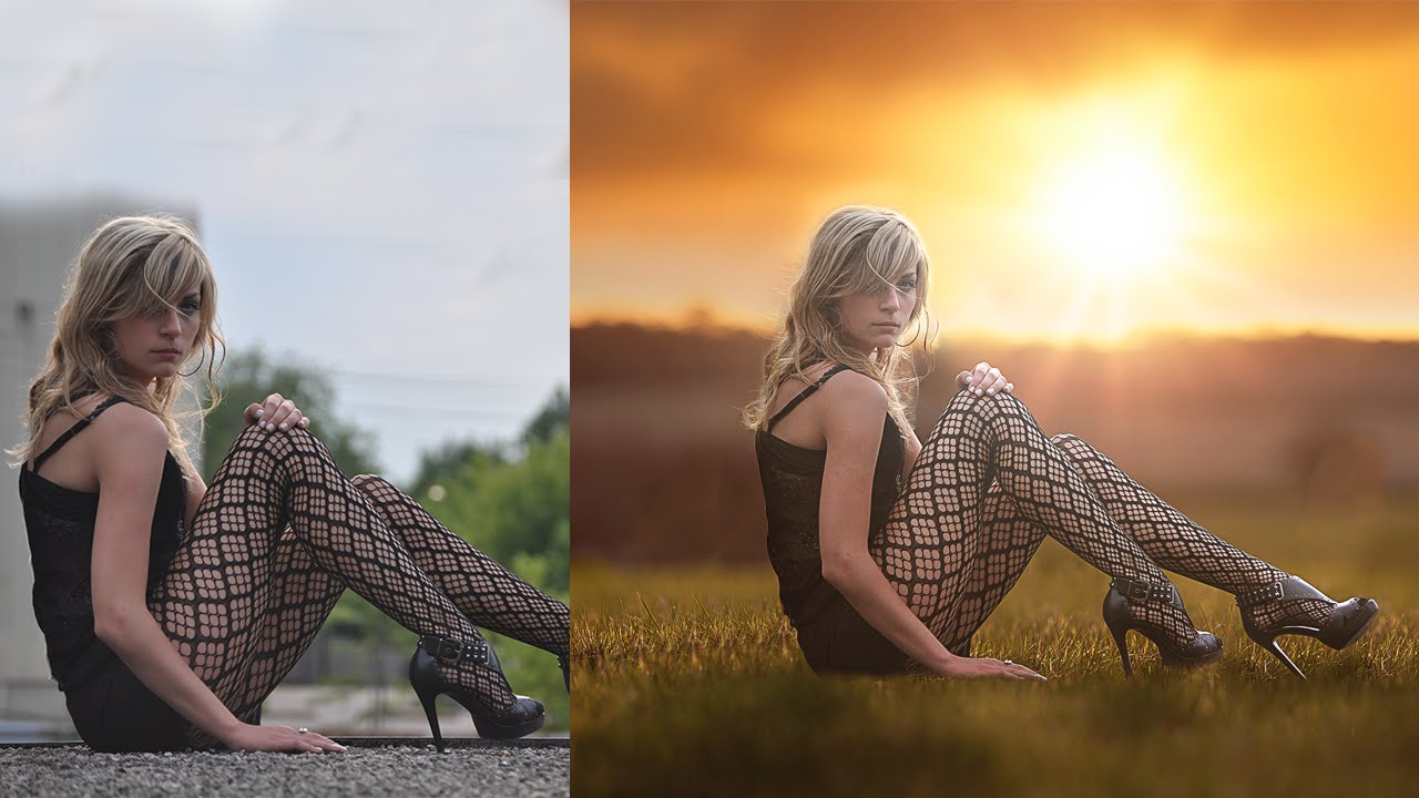  Photoshop  Tutorial Photo Manipulation Change  Background  