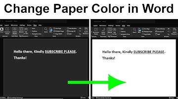 How to Change Office Word paper color to white in Dark Mode