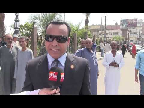 النائب محمود عبدالسلام الضبع أثناء المشاركة في الجنازة العسكرية للشهيد مقدم احمد عبدالفتاح جمعه