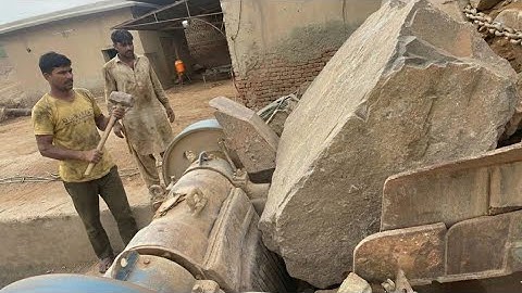 EXTREME Rock Crusher Machine for Construction — Heavy Equipment Crushing Process