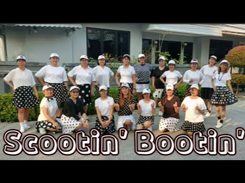 💃SCOOTIN' BOOTIN'💃LINE DANCE💃DEMO BY HAPPY COLORFUL TCI💃
