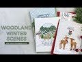Woodland Winter Scene Cards (Hero Arts My Monthly Hero)