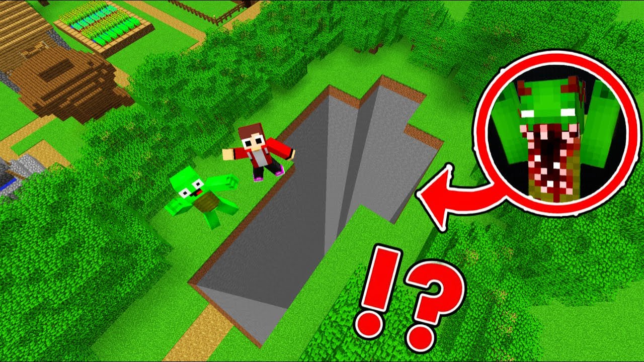 Where DOES THIS BIGGEST MIKEY PIT LEAD in Minecraft ? – Maizen