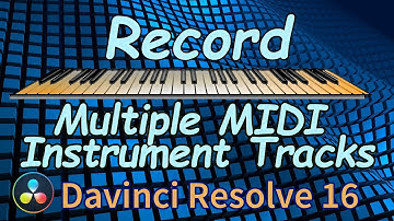 Davinci Resolve Multiple VST MIDI Instruments