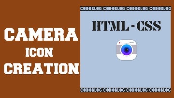 camera by html || camera icon creation || icon designs || dslr icon design