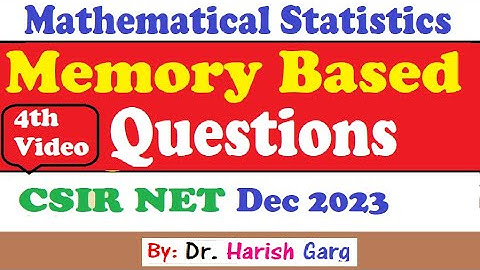 Memory Based Question | CSIR NET Dec 2023 | LPP and Integral Equation| Short Cut tricks