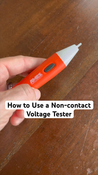 How to Use Non-Contact Voltage Tester | AMES AVP-600 Non-Contact Voltage Tester CAT III Rated 600V