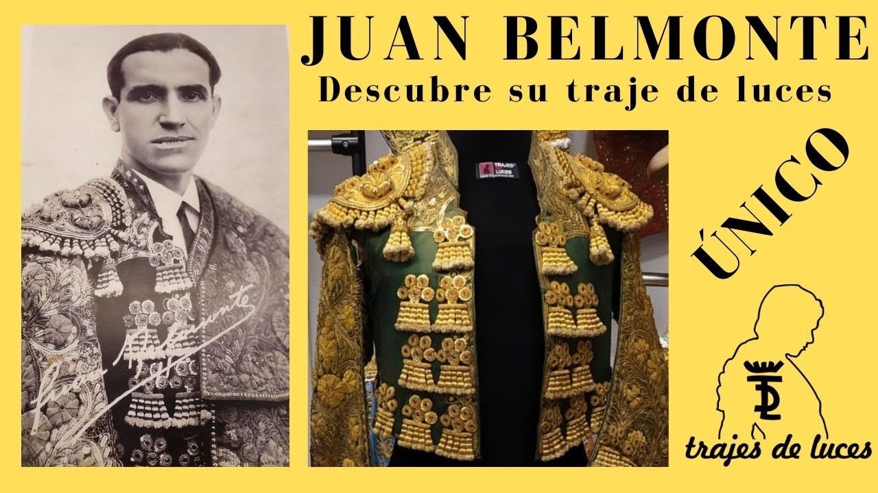 TORERO JUAN BELMONTE | Descubre su traje de luces | ÚNICO grabado