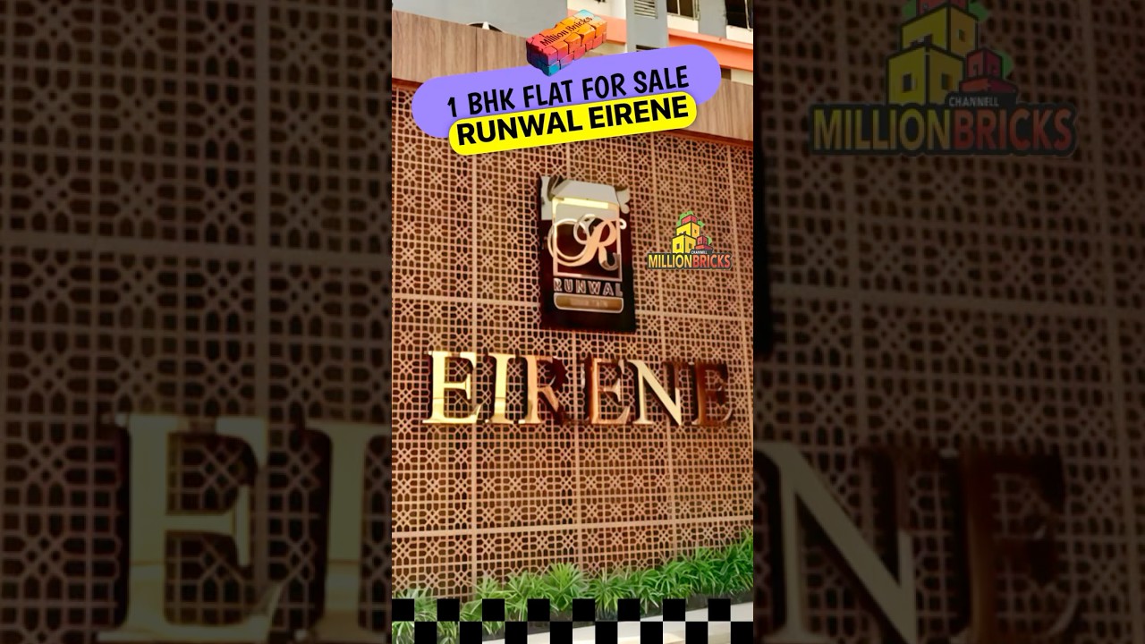Runwal Eirene 1 BHK Flat For Sale Thane West 🏡🏠 