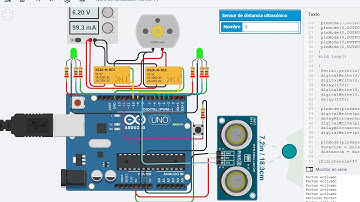 Tinckercad Arduino Sistema de Porton Electrico