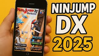 Playing NinJump DX on iPhone 4 in 2025!