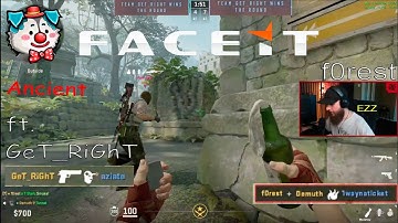 THE ELO REDEMPTION |ANCIENT| F0REST ft. GET_RIGHT | #cs2  FACEIT