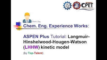 KMUTNB (RY) I ASPEN Plus Tutorial I 2/2021 I Langmuir-Hinshelwood-Hougen-Watson (LHHW) kinetic model