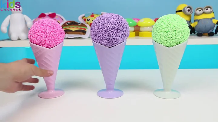 Kinetic Sand Surprise Eggs & Play Foam Surprise Ice Cream Cups! Marvel Tsum Tsum Fashems MLP