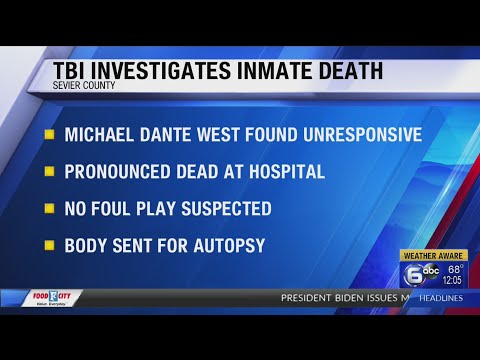 TBI investigating death of inmate at Sevier County Jail