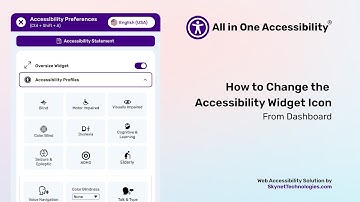 How to Change the Accessibility Widget Icon from the ADA Dashboard | All in One Accessibility