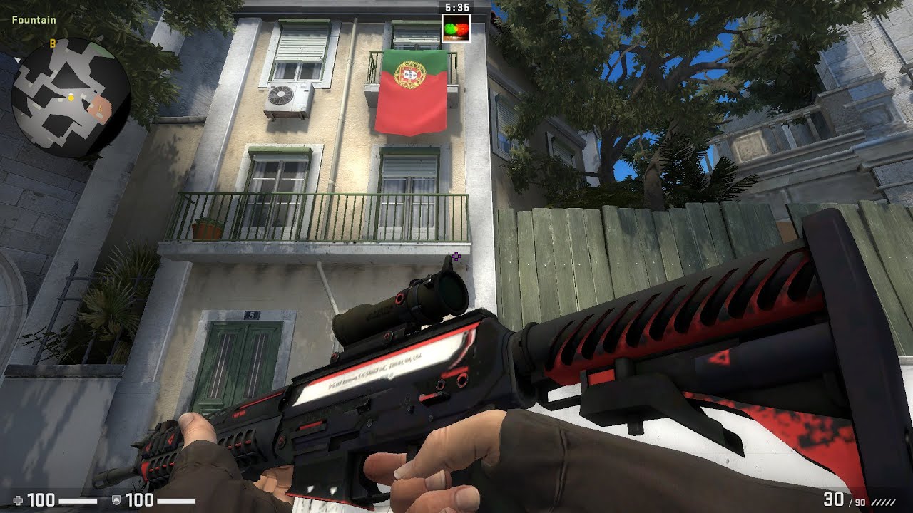 CSGO SG 553 Cyrex Well Worn