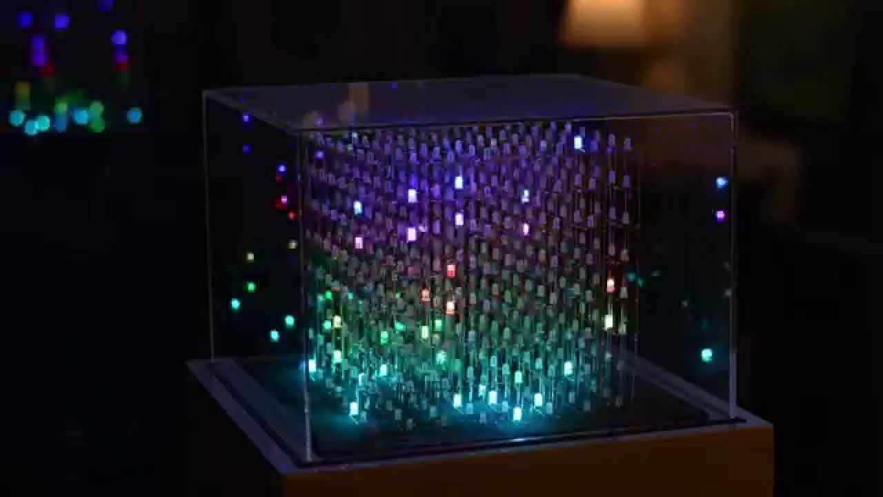 8x8x8 RGB LED Cube!!! Awesome Demo YouTube