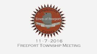 2016-11-7 Freeport Township Meeting