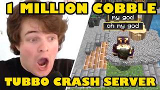 Tubbo Crashes the Server with one million Cobblestone on QSMP Minecraft screenshot 3