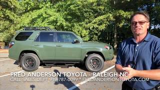 Check out this 2020 toyota 4runner trd pro in army green....it was so
cool!