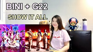 BINI + G22: SHOW IT ALL -  I Feel Good, Pantropiko, Karera, Babalik, Boomerang (Reaction) 百分百出品