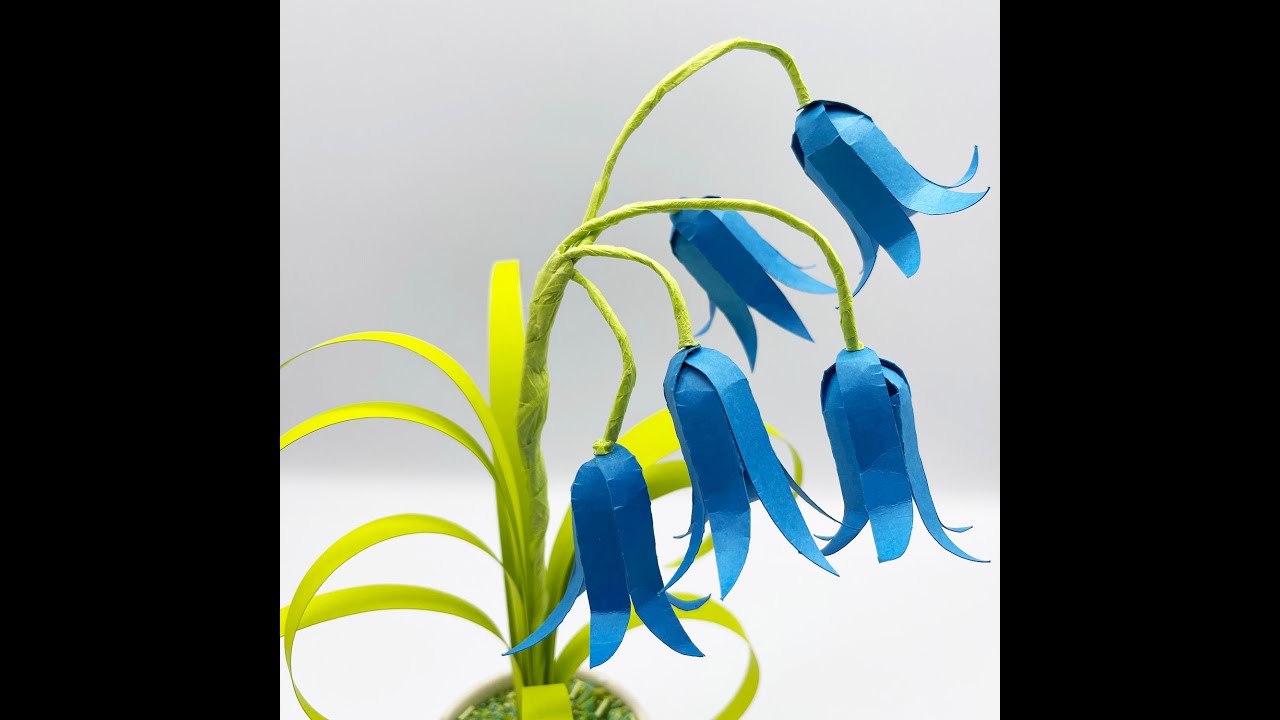 Tutorial 3D Paper Bluebells YouTube